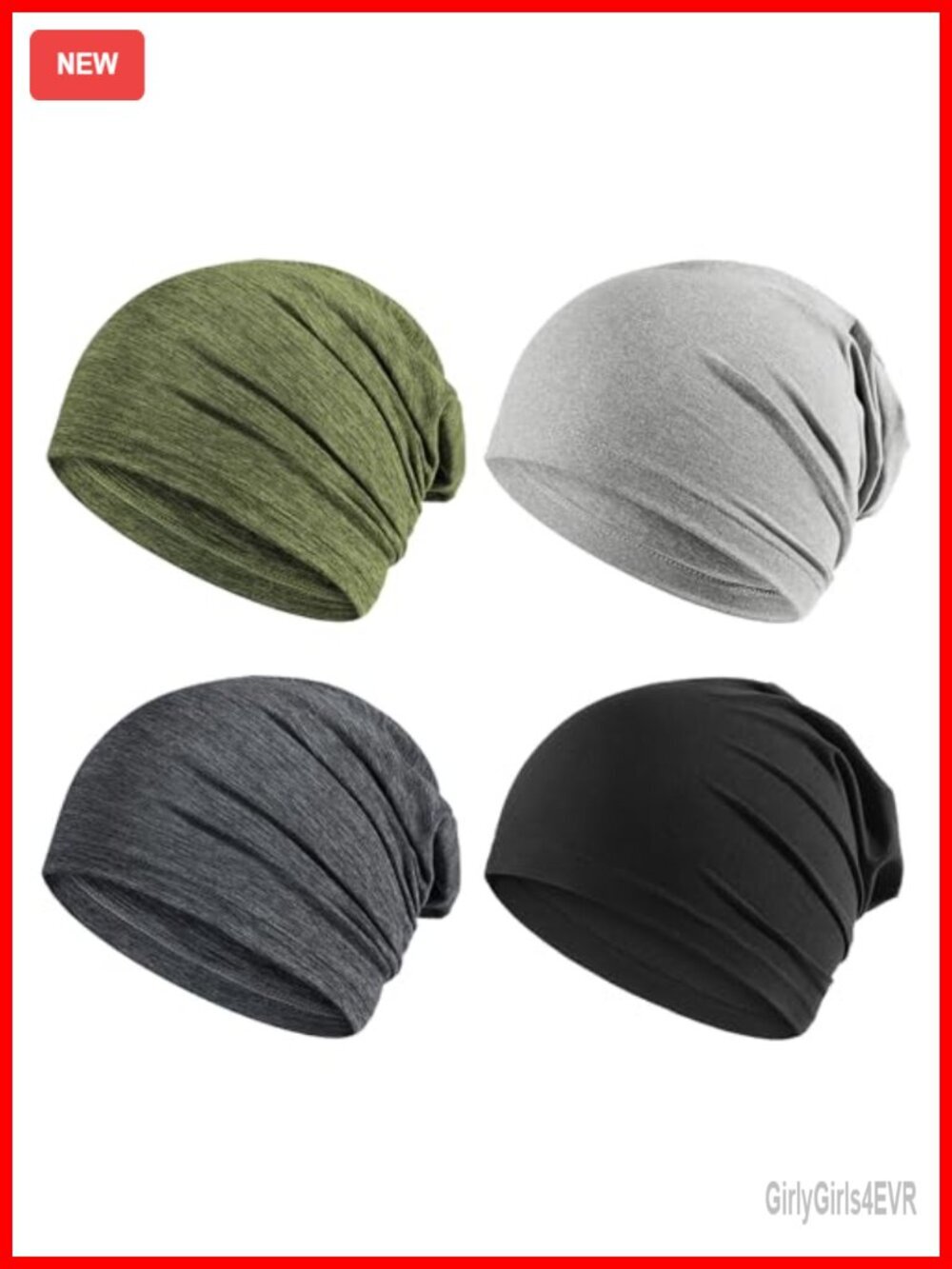 4 Pack Breathable Cooling Skull Caps Quick Dry Beanie Running Hat for Men Women